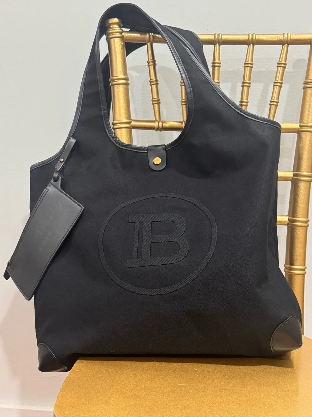Balmain black shoulder